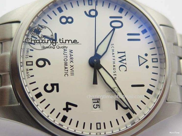 MIROTIME 0805 Mark XVIII IW327002 SS Mk Maker Best Edition White Dial On SS Bracelet A Premium 7300